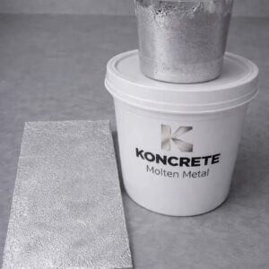 Microcimento Koncrete Molten Metal - Prateado 1,2kg