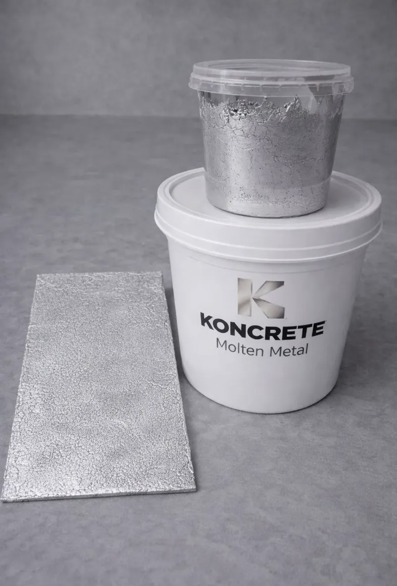 Microcimento Koncrete Molten Metal - Prateado 1,2kg